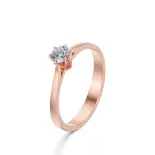 Pierścionek zaręczynowy z brylantem